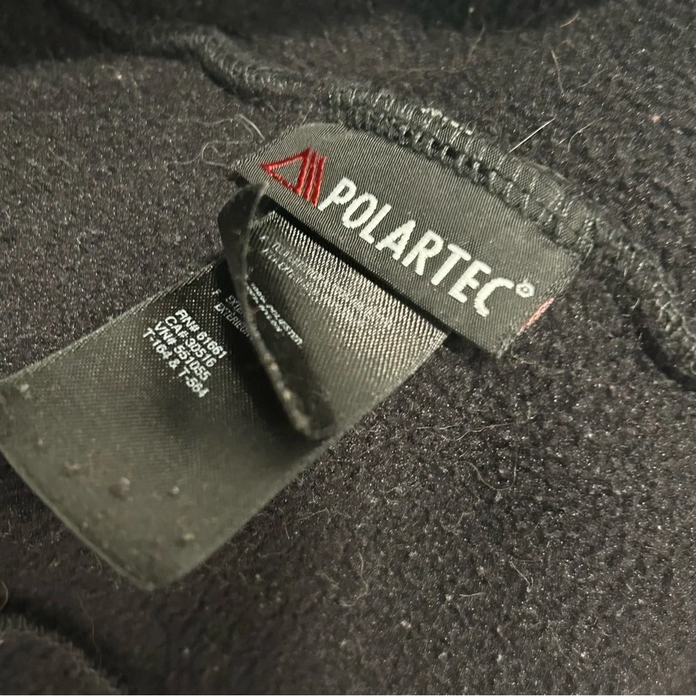 The North Face Denali Fleece Jacket Girls L 14/16 Black Polartec Full Zip Youth